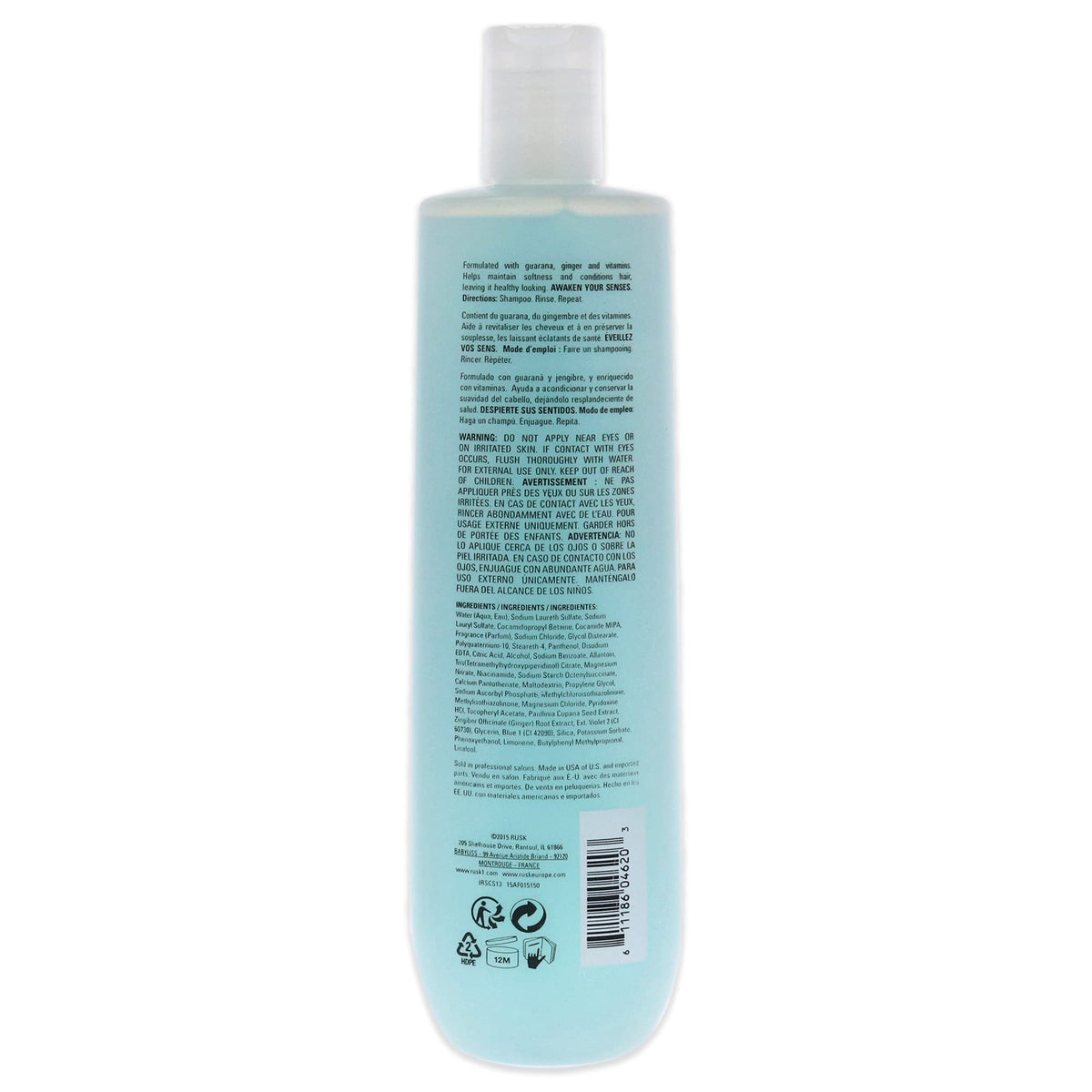 RUSK Sensories Calm Guarana and Ginger Nourishing Shampoo, 13.5 oz. A Nourishing Shampoo Formulated With Guarana and Ginger Extract To Add Shine Beauty & Personal Care RUSK