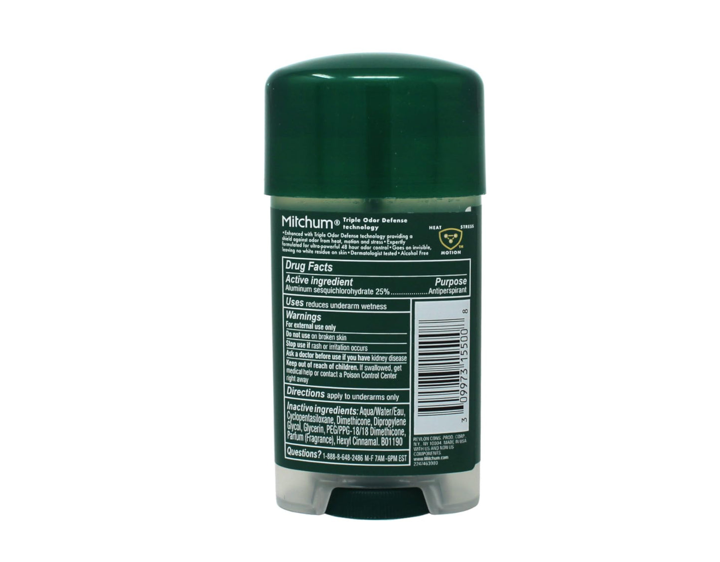 Mitchum Power Gel Antiperspirant Deodorant - Unscented - Net Wt. 2.25 OZ (63 g) - Pack of 3 Beauty and Personal Care Mitchum