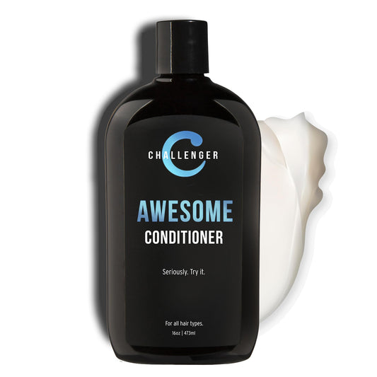 Challenger Awesome Mint Conditioner | Men's Shower Product | For Itchy & Dry Scalp | Removes Dirt & Oils | Coconut Oil, Jojoba Oil, Hydrolyzed Keratin Beauty & Personal Care Challenger