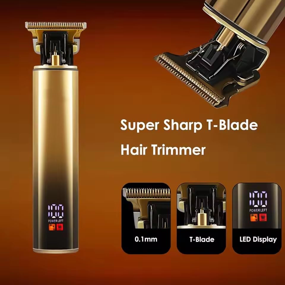 QDKVTNDJZ 2 in1 Professional Hair Trimmer Foil Shavers Set for Men,Electric Razor for, Beard Grooming Shaving Kit with T-Blade, Rechargeable Haircut Beauty and Personal Care QDKVTNDJZ