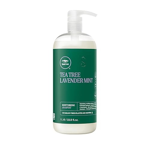 Tea Tree Lavender Mint Moisturizing Shampoo, Hydrates + Soothes, For Coarse + Dry Hair, 33.8 fl. oz. Beauty & Personal Care Tea Tree