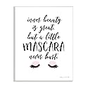 Stupell Industries A Little Mascara Never Hurt Phrase Glam Lashes Beauty & Personal Care Stupell Industries