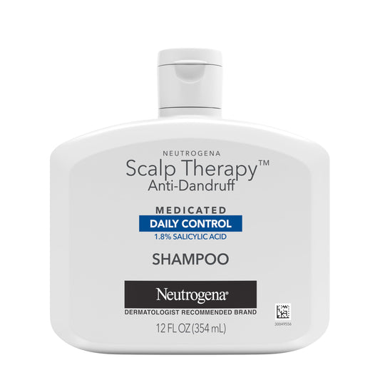 Neutrogena Scalp Therapy Anti-Dandruff Shampoo Daily Control, 1.8% salicylic acid, with fragrance of warm vanilla & toasted coconut notes, 12 fl oz Beauty & Personal Care Neutrogena