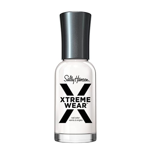 Sally Hansen Xtreme Wear, White On, Long Lasting, Chip Resistant, Semi Opaque, Shiny White Nail Polish Beauty & Personal Care Sally Hansen