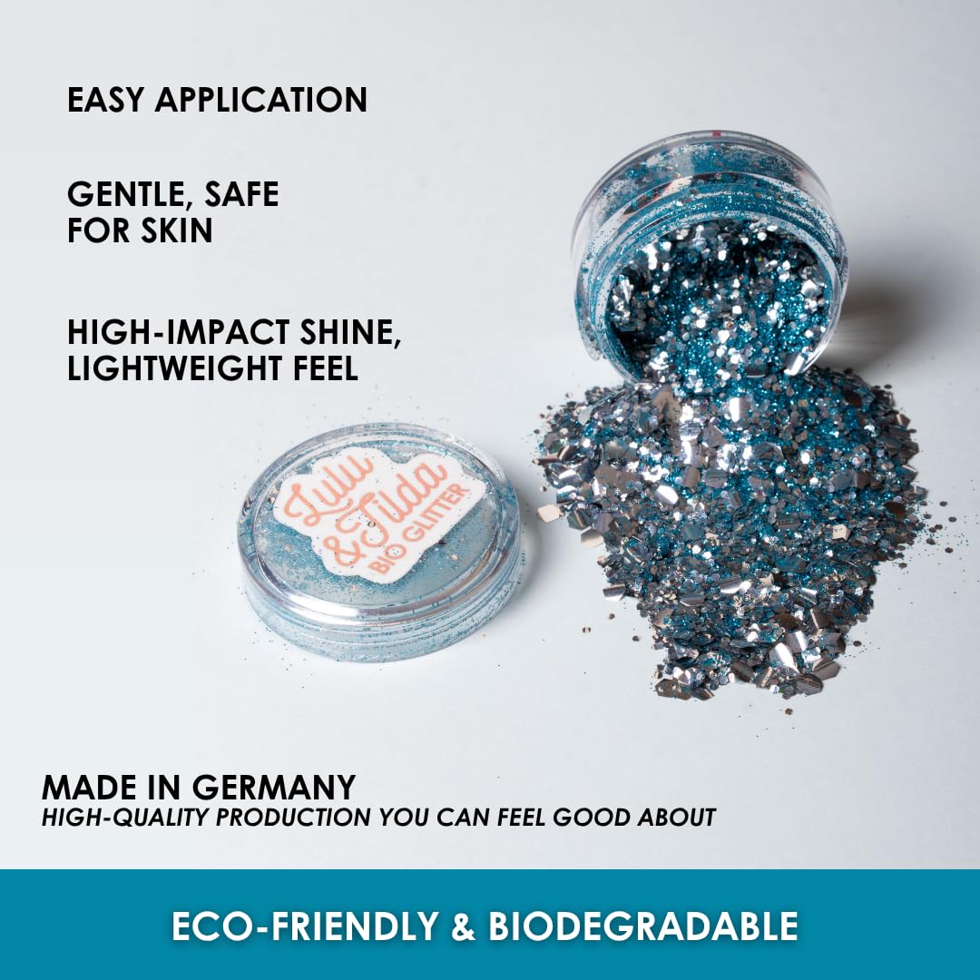 Biodegradable Glitter, 8 Colors, Vegan, for Hair and Body, Safe for Children (Makin' Waves) Beauty & Personal Care Great Pretenders