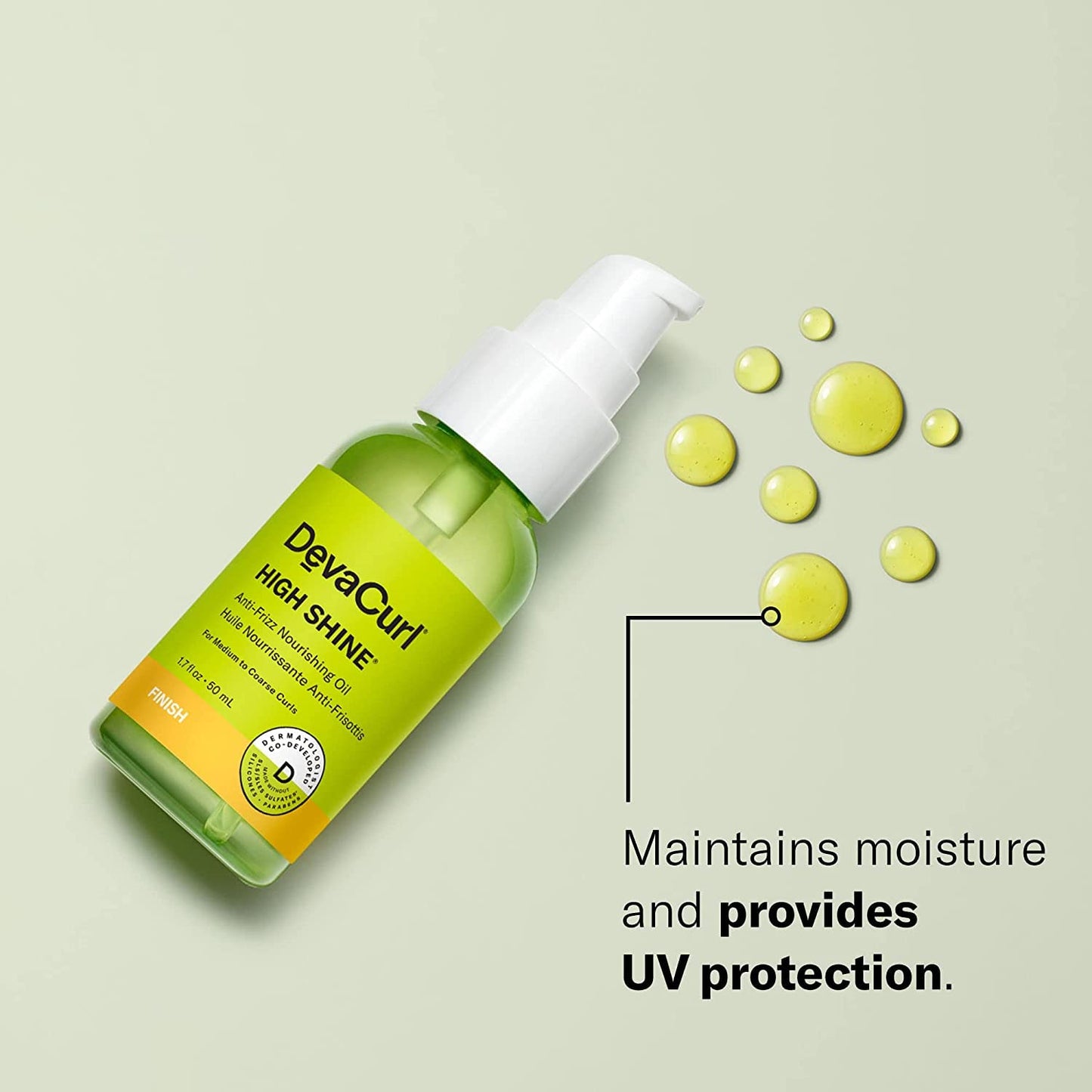 DevaCurl High Shine® Anti-Frizz Nourishing Oil, Bright Breeze, 1.7 fl. oz. Beauty & Personal Care DevaCurl