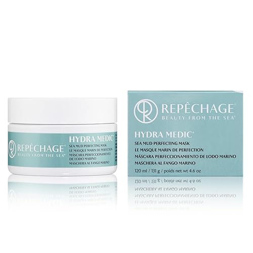 Repechage Sea Mud Mask for Women and Men, 4 fl. oz., Deep Exfoliating Pore Cleanser for Dry, Oily, Blemish Prone Face and Skin, Enhance Brighten Beauty & Personal Care Repechage