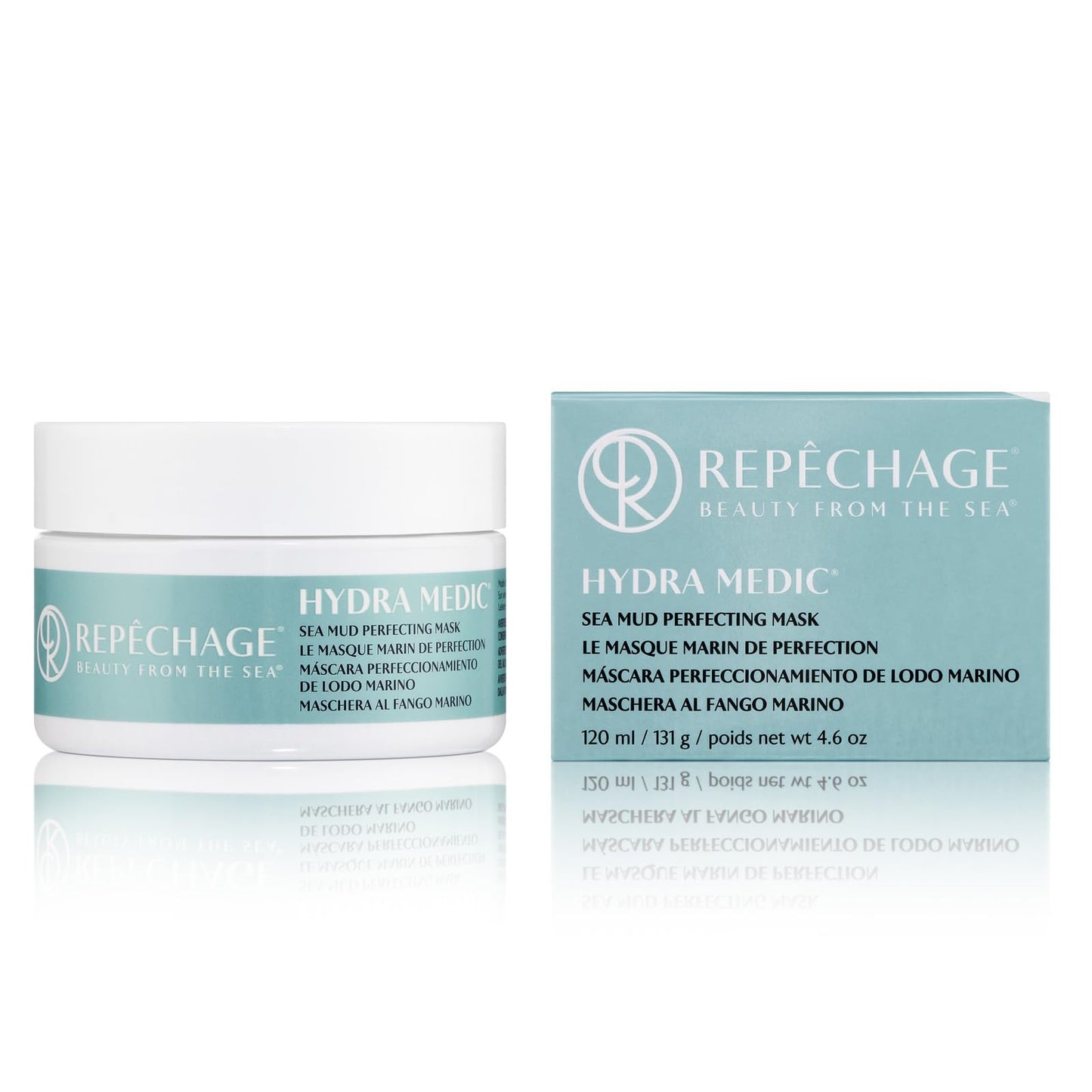 Repechage Sea Mud Mask for Women and Men, 4 fl. oz., Deep Exfoliating Pore Cleanser for Dry, Oily, Blemish Prone Face and Skin, Enhance Brighten Beauty & Personal Care Repechage