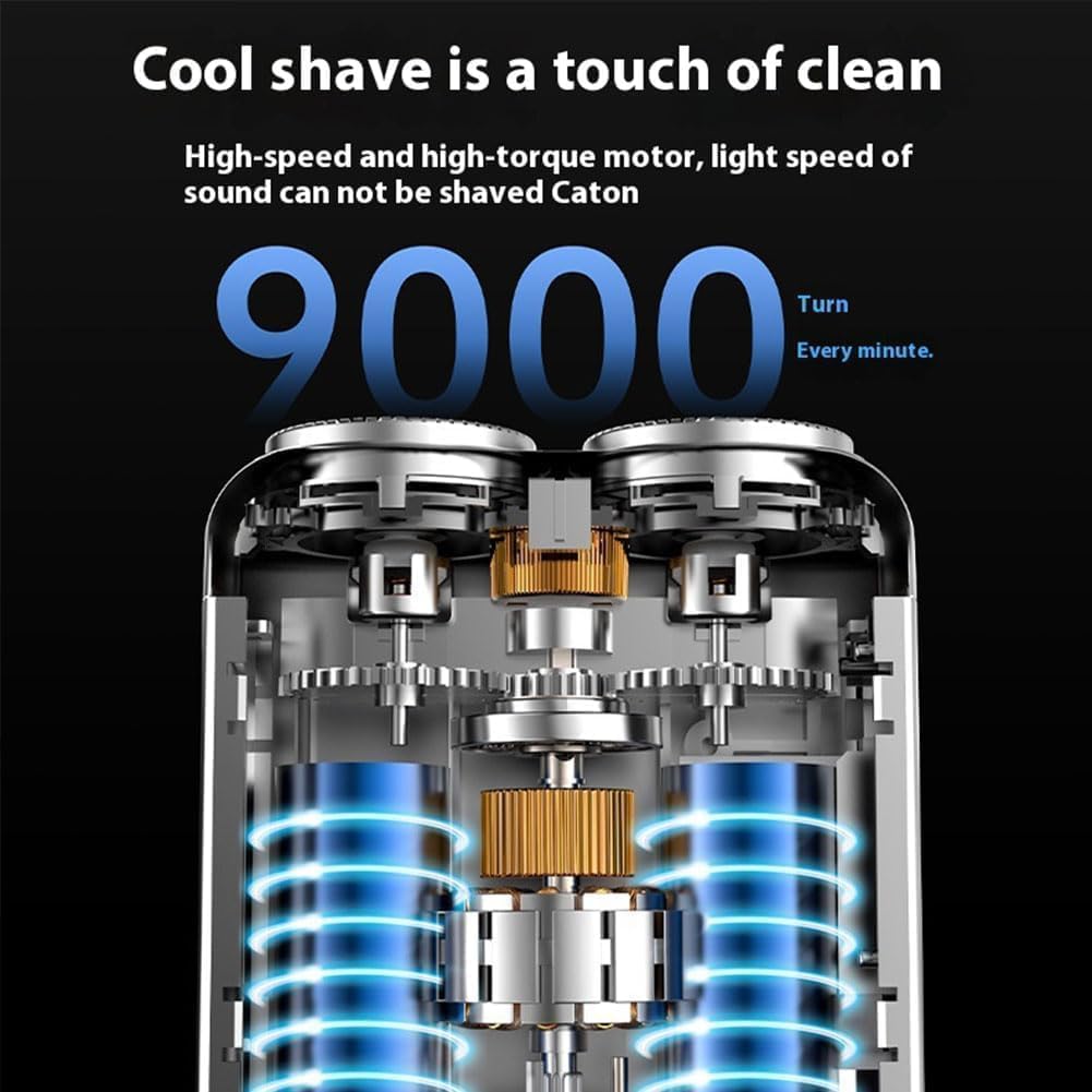 Skyworl Mini Shaver, Beard Shavers Portable Suitcase Design, Mini Portable Electric Shaver for Men Waterproof, Fast Charging Long Battery Life Beauty and Personal Care Rhycoma