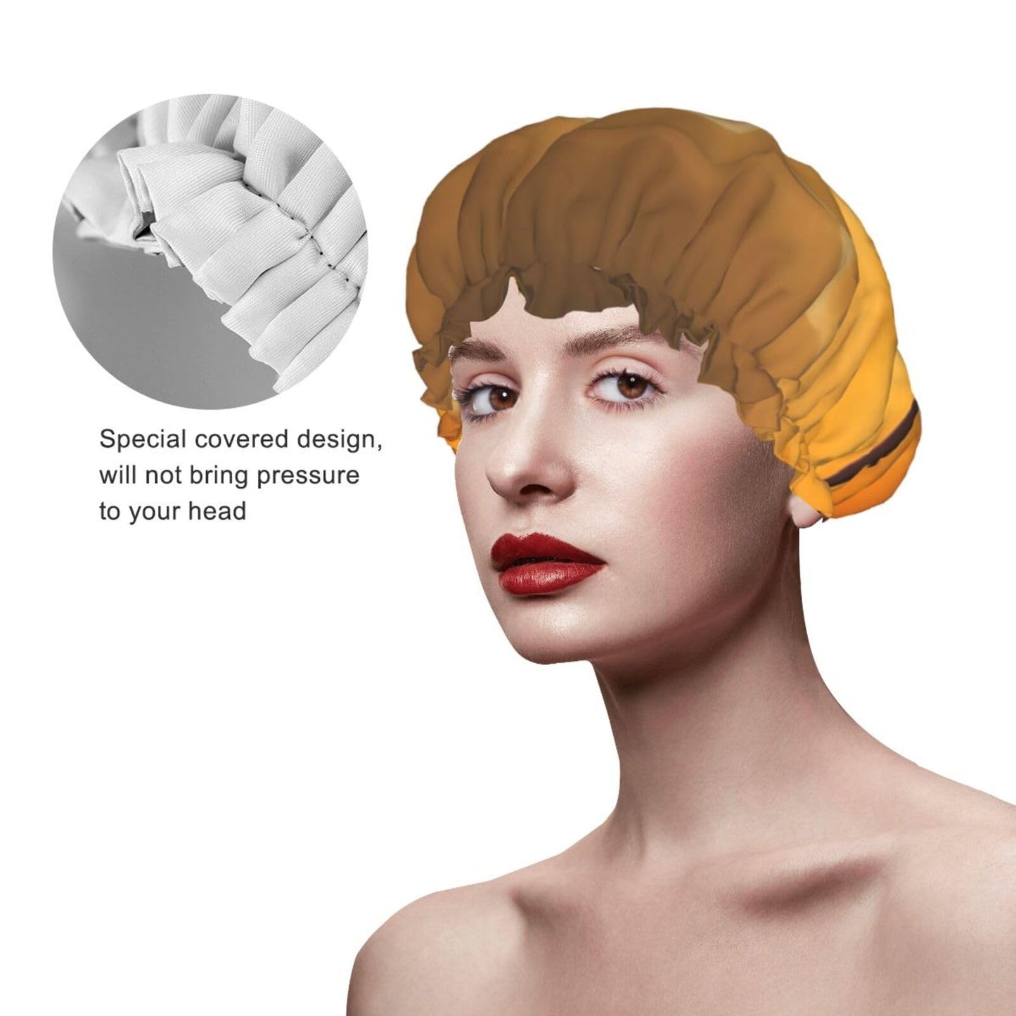 Aircraft Plane At Sunset Shower Cap For Women Reusable Double Layers Bathing Bath Cap Hair Caps Waterproof Elastic Band Ladies Spa Salon Shower Hat Beauty and Personal Care GDSHJKLW