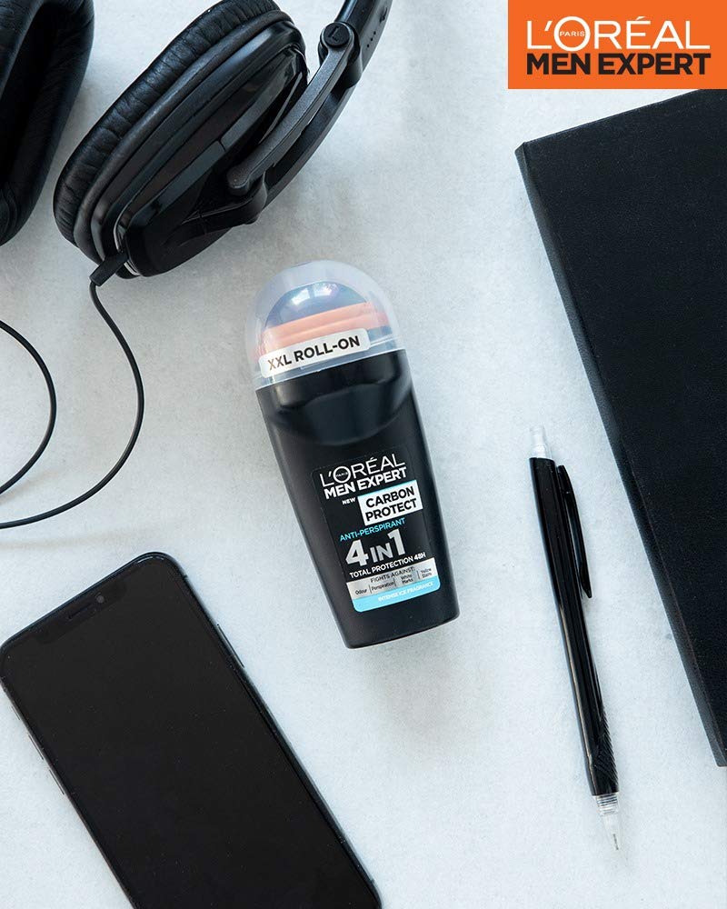 L'oreal Men Expert (Pack of 3) Carbon Protect Roll-on X 50 ml Beauty and Personal Care L'ORÉAL