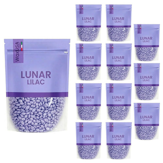 WaxUSA by Waxness Hard Wax Beads 1 lb (450g) Pack of 20 - Lunar Lilac Demi-Creamy Sparkle Texture - Professional Stripless Hair Removal - Made in Beauty and Personal Care Waxness