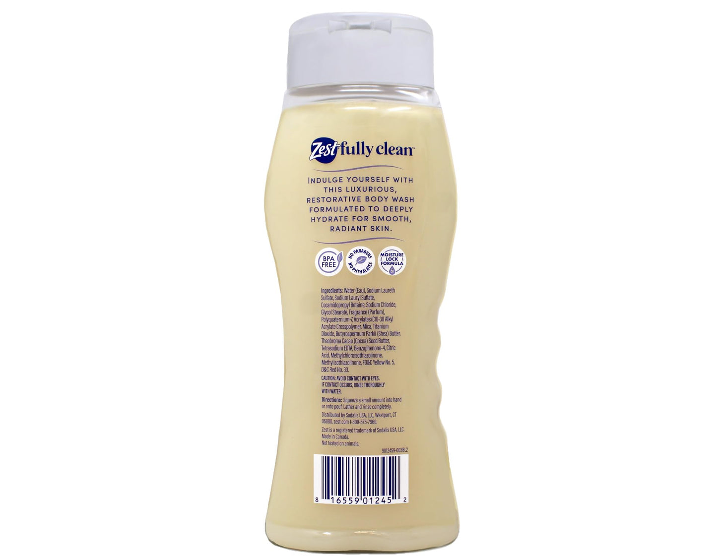 Zest Body Wash, Creamy Cocoa Butter & Shea, 18 Fl Oz Beauty & Personal Care Zest