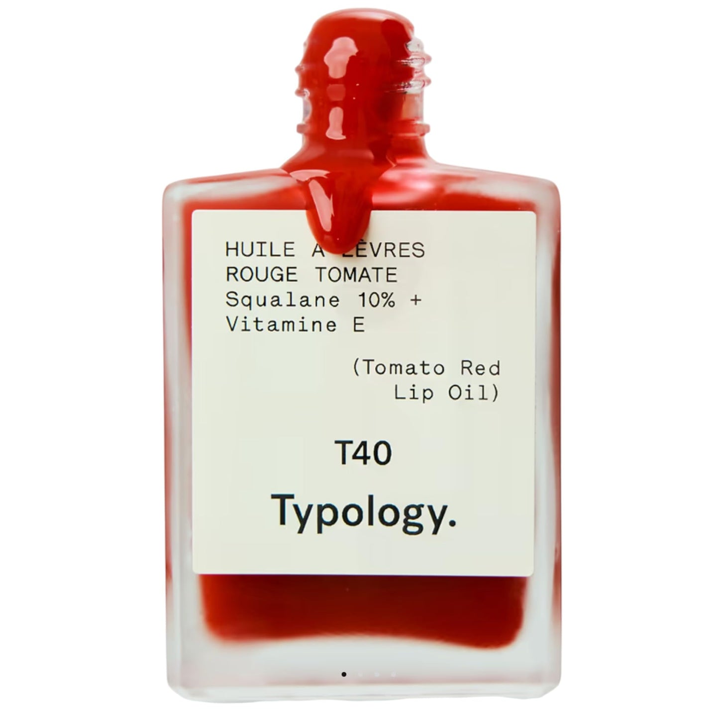 Typology T40 Tomato Red Lip Oil with 10% Squalane + Vitamin E Beauty and Personal Care Typology