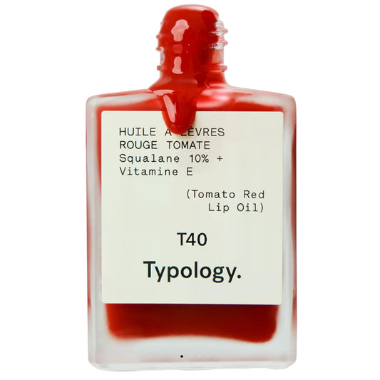 Typology T40 Tomato Red Lip Oil with 10% Squalane + Vitamin E Beauty and Personal Care Typology