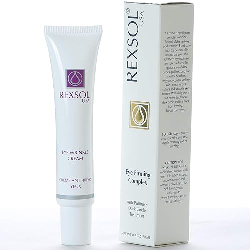 REXSOL Eye Firming Complex Anti-Puffiness & Dark Circle Treatment | Under Eye Cream For Dark Circles and Puffiness (20 ml/0.7 oz) Beauty & Personal Care REXSOL