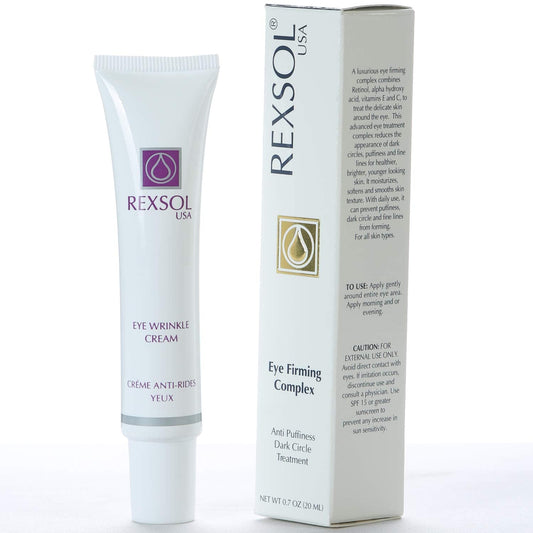 REXSOL Eye Firming Complex Anti-Puffiness & Dark Circle Treatment | Under Eye Cream For Dark Circles and Puffiness (20 ml/0.7 oz) Beauty & Personal Care REXSOL