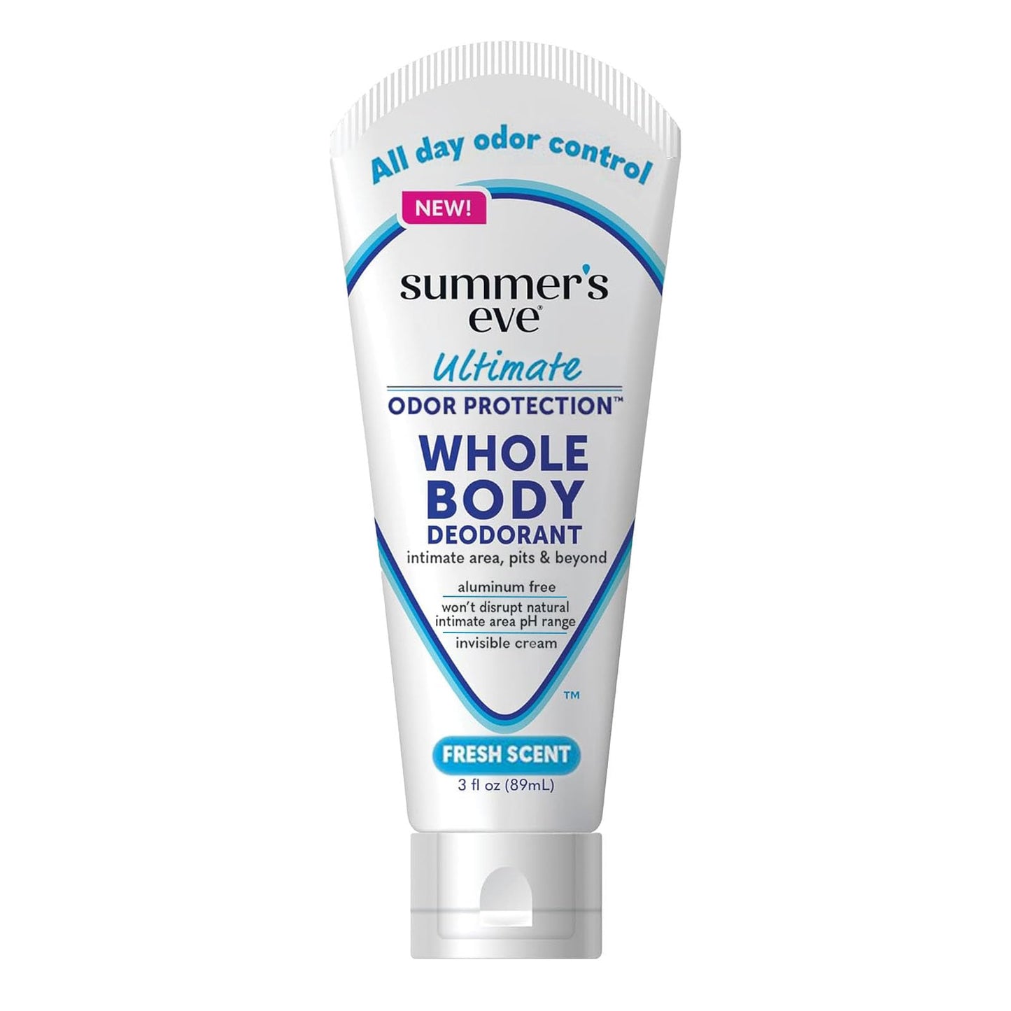 Summer's Eve Fresh Scent Whole Body Deodorant for Women, Aluminum-Free Ultimate Odor Control Cream, 3 Oz Beauty and Personal Care Summer's Eve
