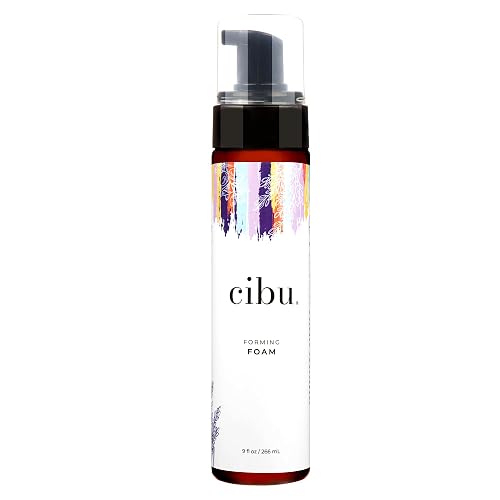 CIBU Styling Foam - Hair Styling Agent, Forming Foam, 9 Fl Oz, Frizz Control, Lightweight Mousse, Nutrient Rich Rice Soy Protein Hemp Argan Seed Oils Beauty & Personal Care CIBU