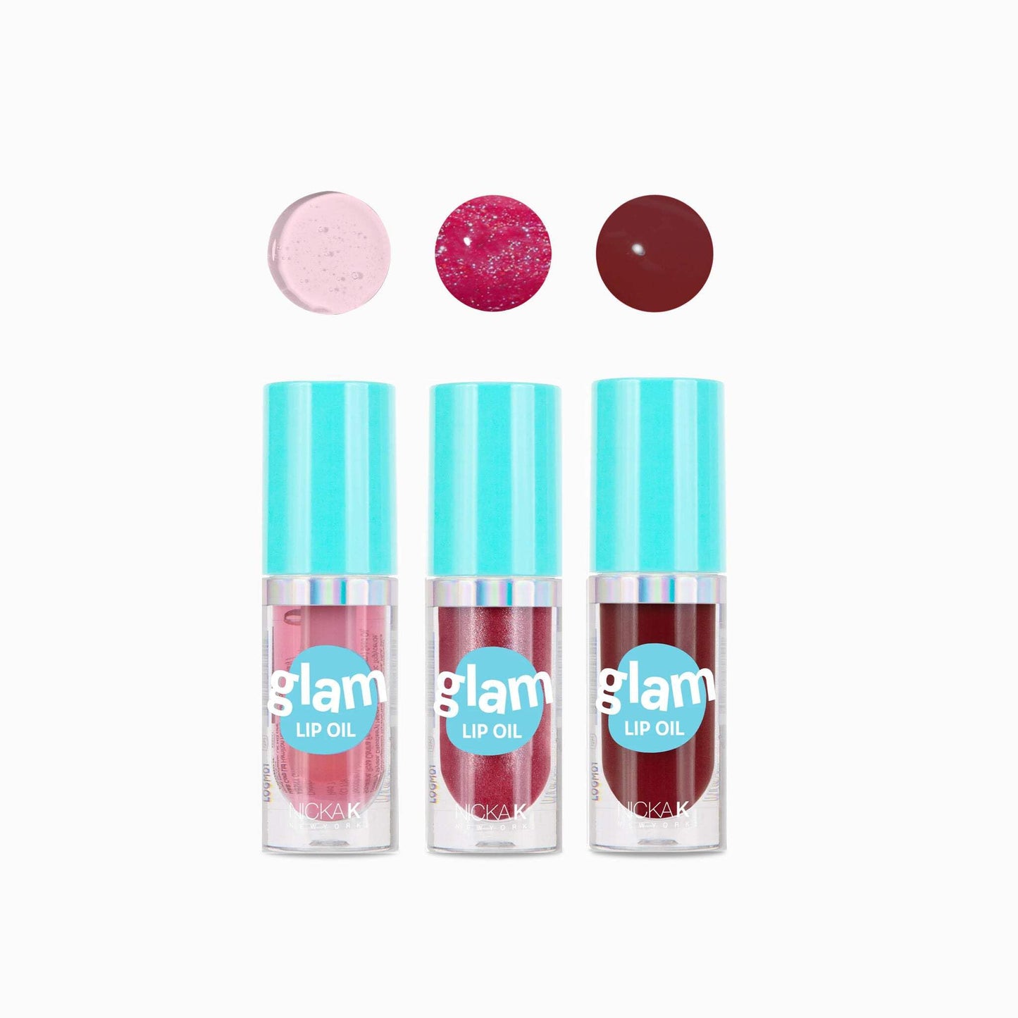 NICKA K NEW YORK Soft and Full Glam Tinted Lip Oil Set (Full Glam) Beauty & Personal Care NICKA K NEW YORK