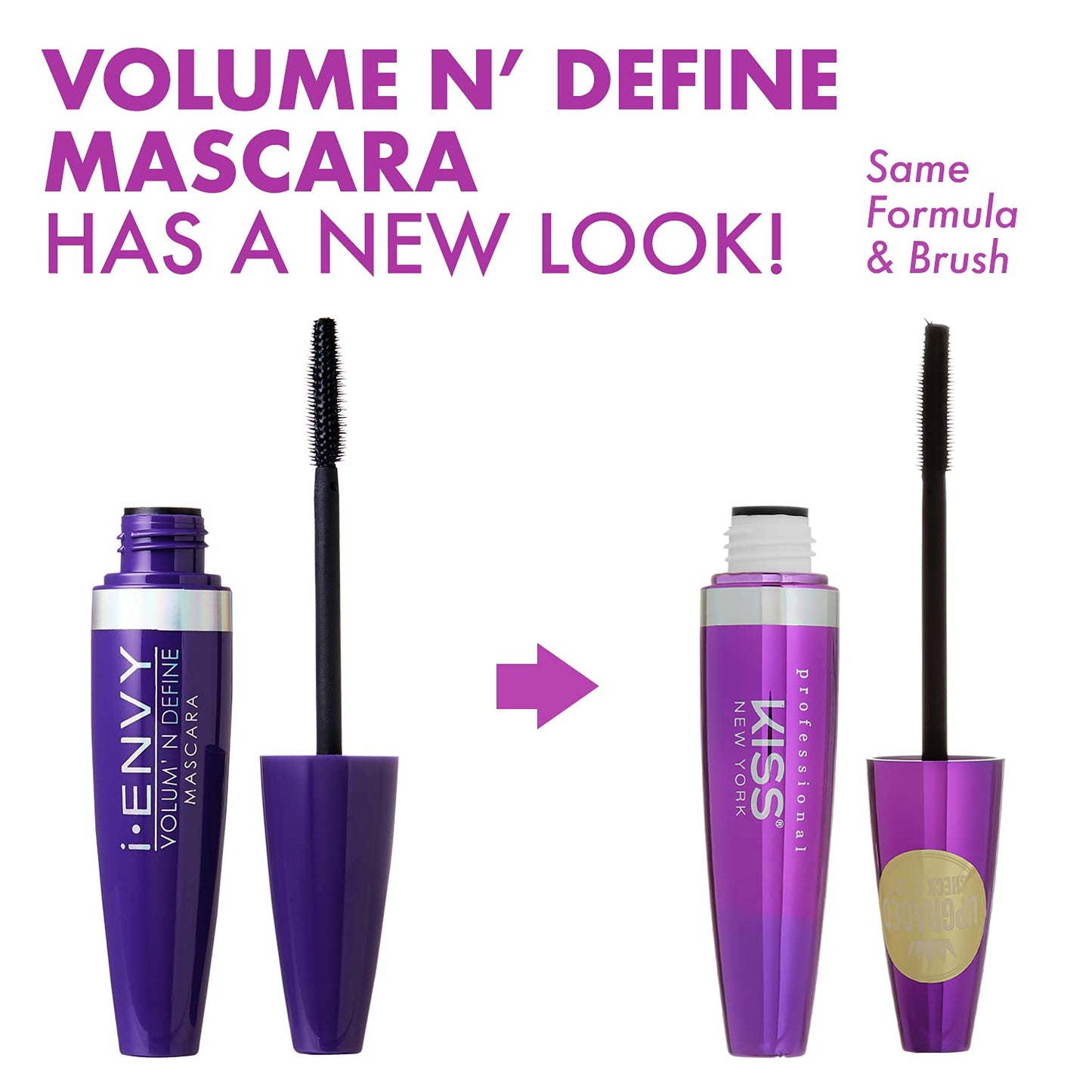 Kiss New York Volume N’ Define Mascara, No Flaking, No Smudging, No Clumping, Water-Resistant Long Wearing Mascara (Very Black) Beauty & Personal Care KISS NEW YORK