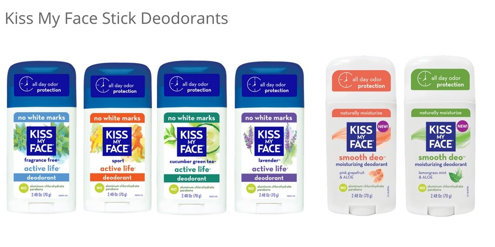 Kiss My Face Active Life Natural Deodorant, Sport, 2.48 Oz Stick, 36 Pack (Packaging May Vary) Beauty and Personal Care Kiss My Face