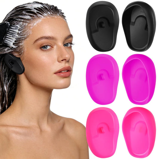 Healifty Reusable Silicone Ear Covers: Ear Protectors for Hair Dye Waterproof Shower Protector Caps Guard Shields for Coloring Washing Adults 3 Pairs Beauty and Personal Care Healifty