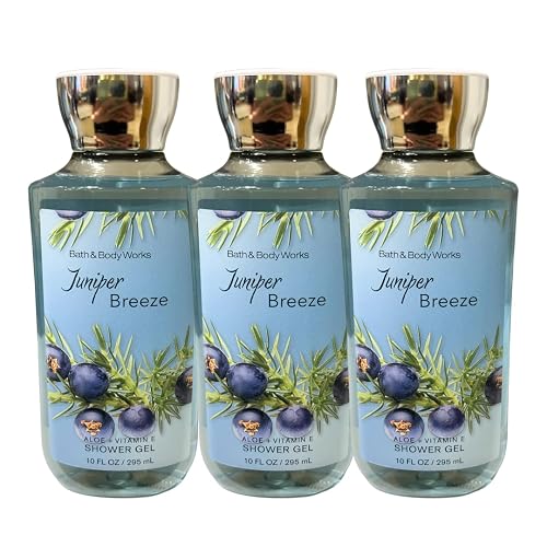 Bath & Body Works Juniper Breeze Shower Gel 10oz - Pack of 3 Beauty & Personal Care Bath & Body Works