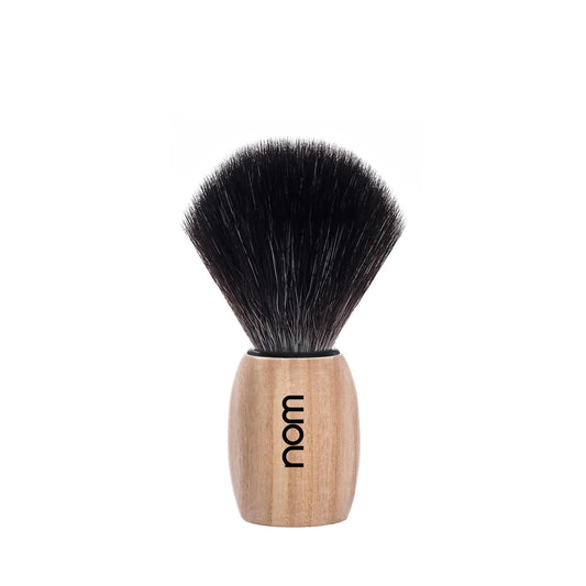 NOM Ole Shaving Brush - Vegan Shave Brush for Shaving soaps and creams - sustainable eco-friendly and reusable - Exfoliating Shaving Brush - Pure Ash Beauty and Personal Care MÜHLE