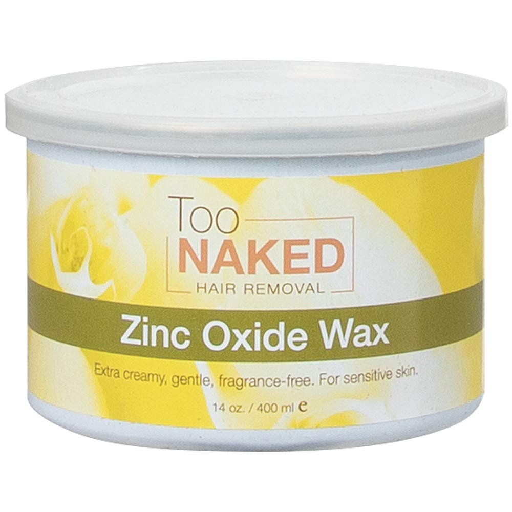Too Naked Hair Removal Zinc Oxide Wax for Sensitive Skin, Extra Creamy, Non-Transparent Salon Wax, Fragrance-Free, 14 oz. Beauty and Personal Care TOO NAKED HAIR REMOVAL