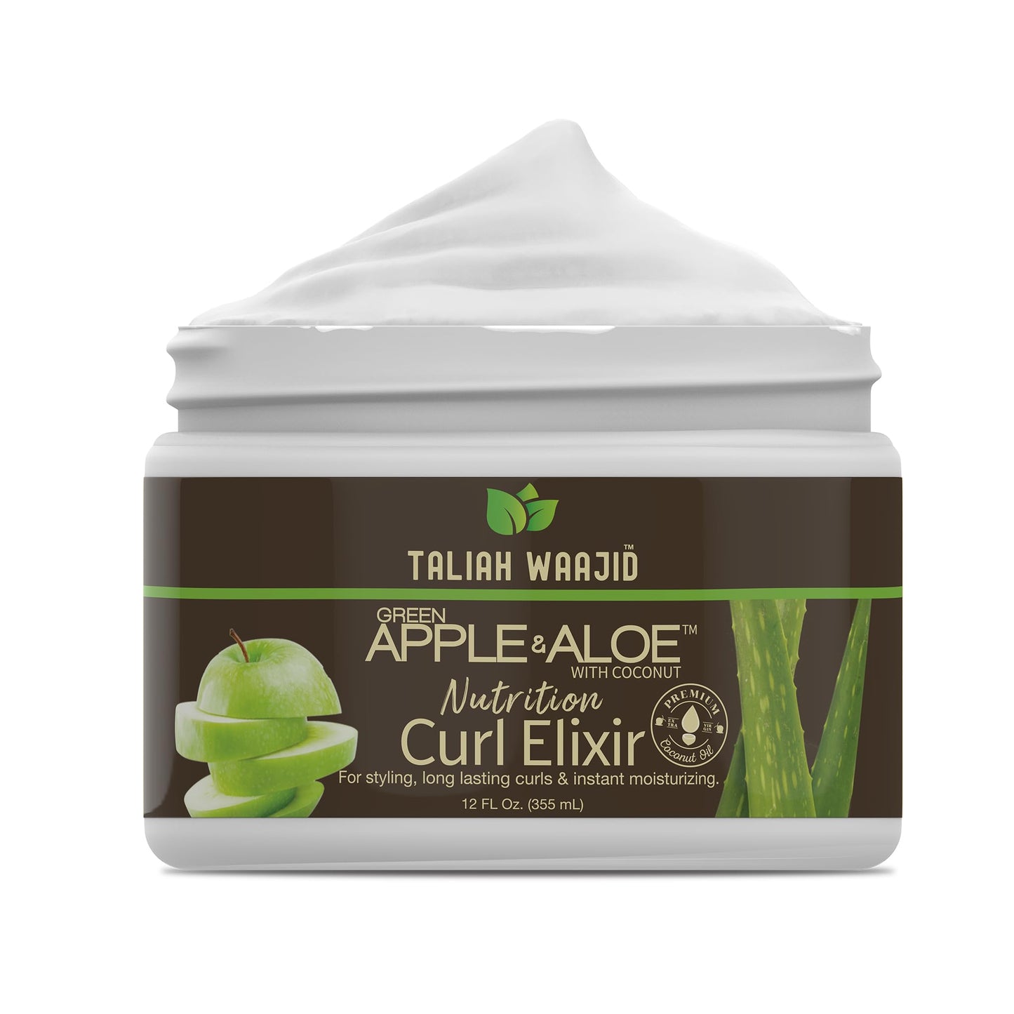 Taliah Waajid Green Apple & Aloe Nutrition Curl Elixir 12oz - Curl Defining Leave-In Conditioner for Natural Hair, Moisturizes, Strengthens, Reduces Beauty & Personal Care Taliah Waajid black earth products