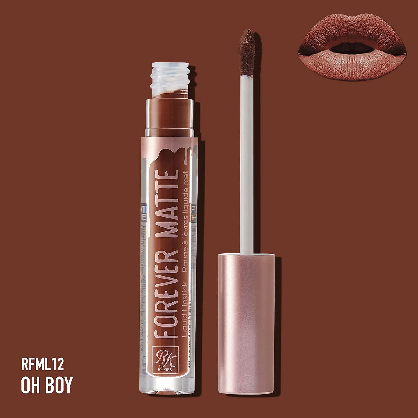 Ruby Kisses Forever Matte Liquid Lipstick - RFML12 (Oh Boy) Beauty & Personal Care Ruby Kisses