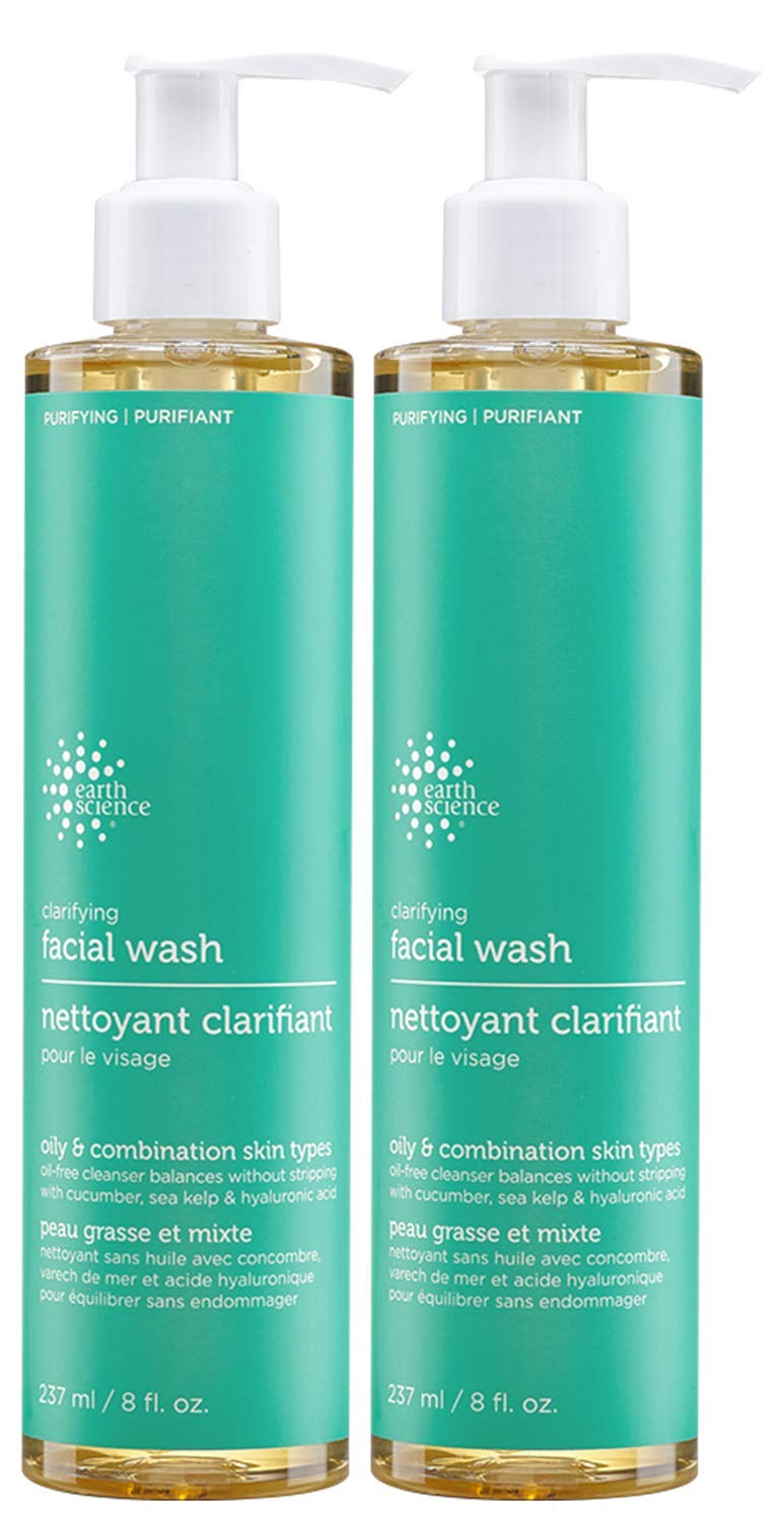 EARTH SCIENCE - Gentle Clarifying Facial Wash For Oily, Combination Skin Types (2pk, 8 fl. oz.) Beauty & Personal Care Earth Science