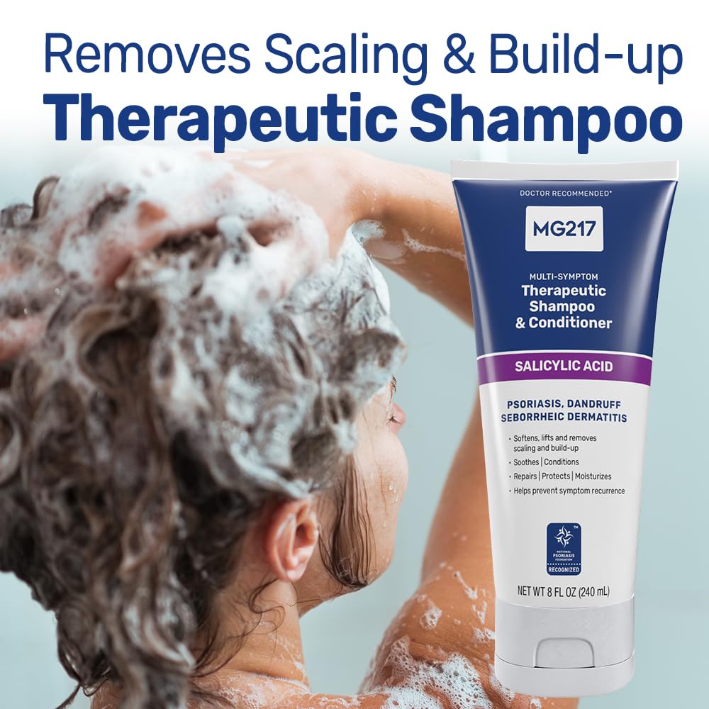 MG217 Psoriasis Scalp Solutions, Shampoo + Conditioner, 8 Ounce (5603) Beauty & Personal Care MG217