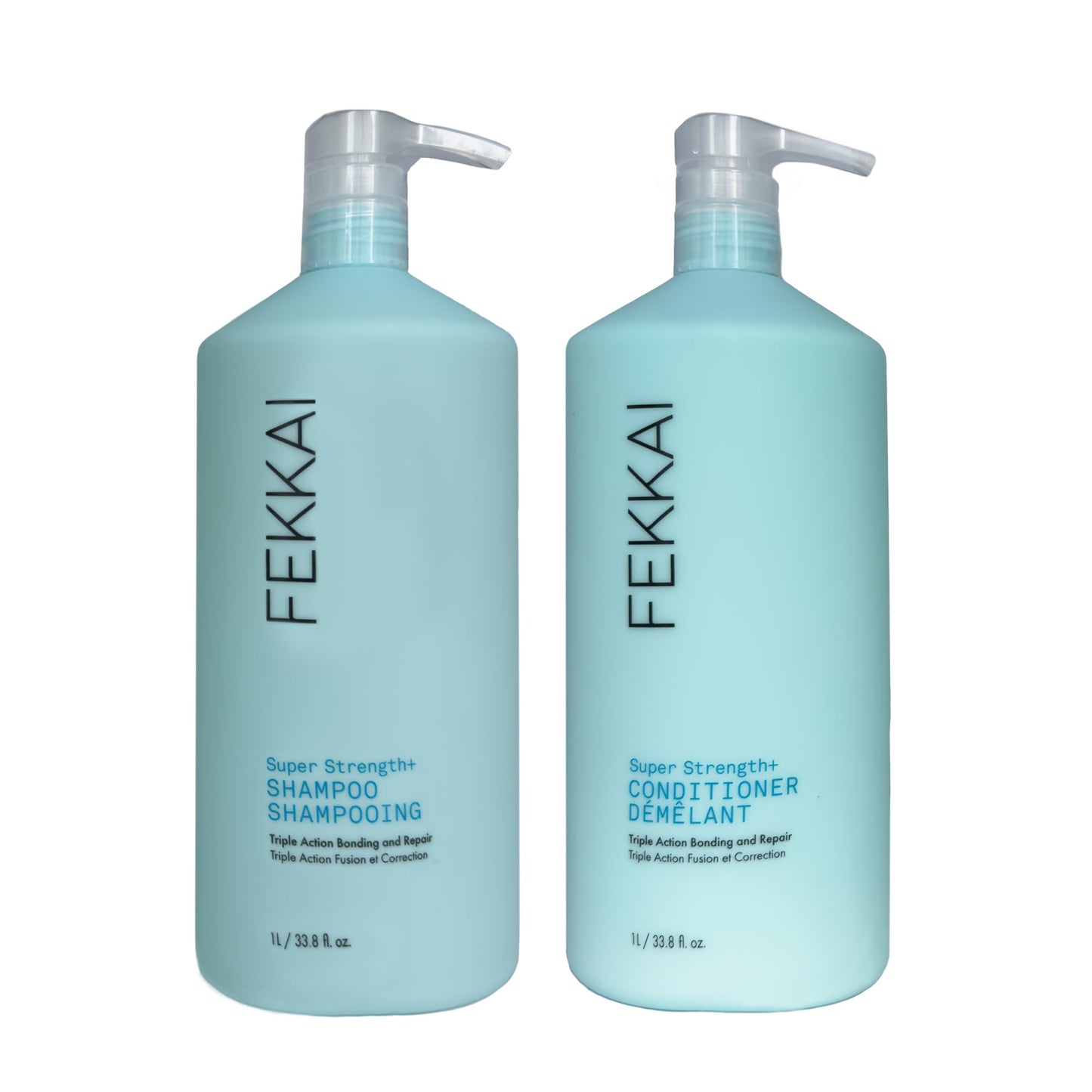 Fekkai Super Strength+ Protein PowerBond Shampoo (1 Liter) + Super Strength+ Protein PowerBond Conditioner (1 Liter) - Free of Sulfates, Parabens Beauty & Personal Care Fekkai
