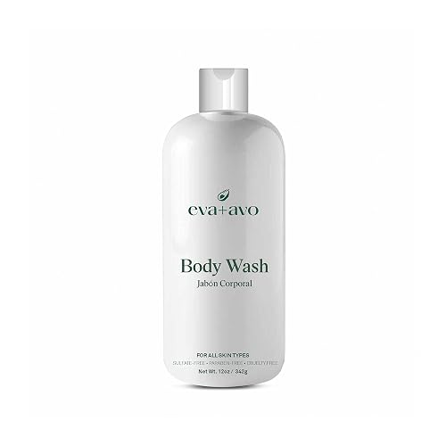 Eva + Avo Hydrating Body Wash with Avocado & Rosemary, Luxurious Moisturizing Shower Cleanser for Dry, Sensitive & All Skin Types, Sulfate Beauty & Personal Care Eva + Avo