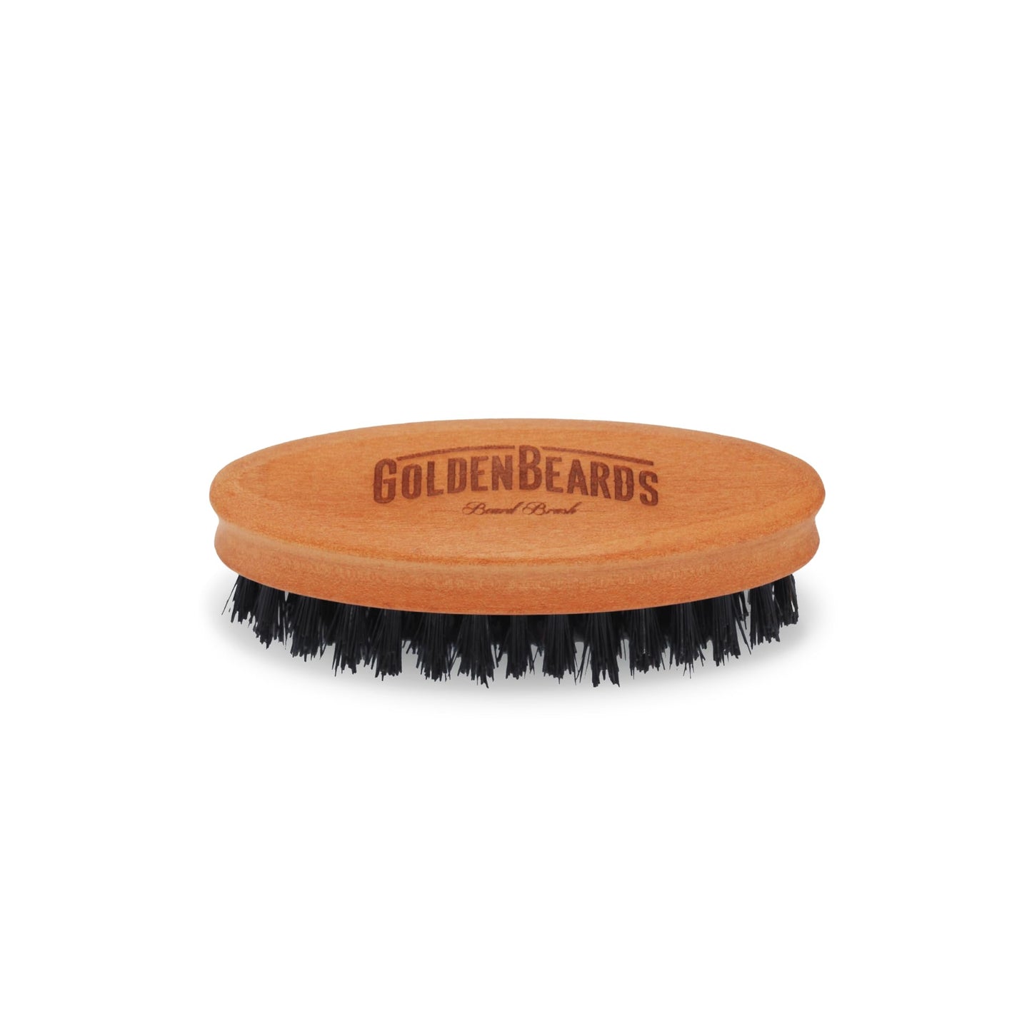 Golden Beards Travel Beard Brush - Pear Tree Wood Handle & Natural Boar Bristles - Compact Grooming Tool That Fits in Your Bag, Perfect for Beard Beauty and Personal Care Golden Beards Kobenhavn BALM GROOMING OIL