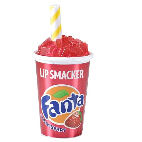 Lip Smacker Coca Cola Lip Balm, Moisturizing, Collectible Beverage Cup Design, Sheer Finish for Smooth Lips - Strawberry Fanta Beauty & Personal Care Lip Smackers