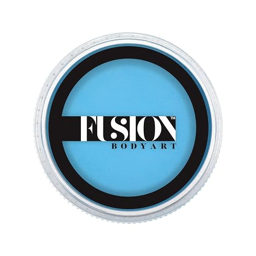 Fusion Body Art Pro Face Paint | Prime Light Blue (32gm), Professional Quality Water Activated Face and Body Paint Supplies Single Makeup Cake Beauty & Personal Care FUSION BODY ART