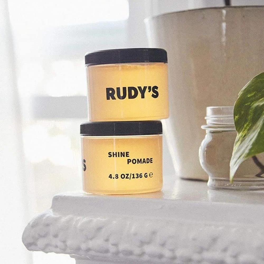RUDY's Shine Pomade - Frizz Control with Medium Hold, Non-Greasy - Paraben Free - for Curly or Textured Hair (4.8 oz) Beauty & Personal Care Rudy's