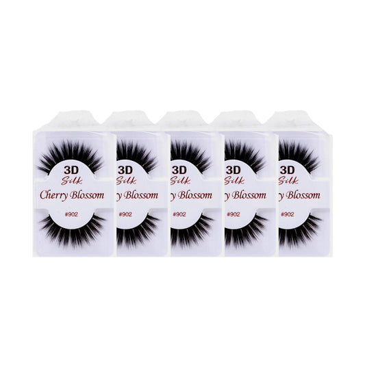Cherry Blossom 3D Eyelashes (5 Pack of Silk 902) Beauty & Personal Care Cherry Blossom Product