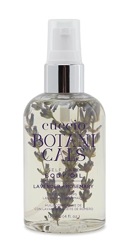Cuccio Botanicals Lavender & Rosemary Body Oil - Calming Aromatherapy Moisturizer for Skin & Hair, 4 fl oz Beauty & Personal Care Cuccio