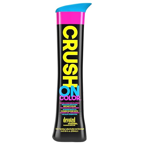 Devoted Creations Crush On Color Tanning Lotion - Super Charged Dark Bronzer - Instant Color Technology - Power Packed with Carrot Oil, Acai Berry Beauty & Personal Care Devoted Creations