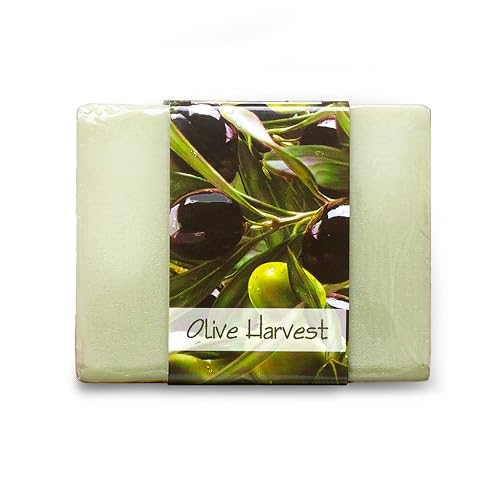 Nabila K Olive Harvest Glycerin Bar Soap | Fresh Olive Scent | Natural, Vegan, Hypoallergenic | 100% Vegetable Glycerin, Sulfate-Free, Paraben-Free | Beauty & Personal Care Nabila K