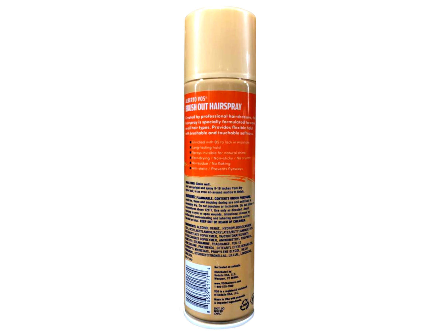 VO5 Hairspray Aerosol Brush Out Hard To Hold, 8.5 oz Beauty & Personal Care VO5