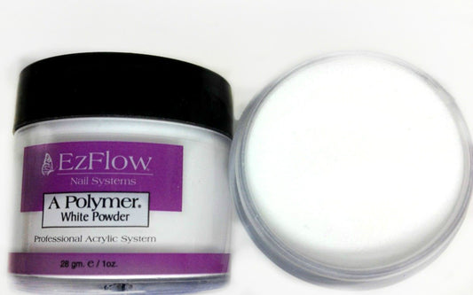 EZ Flow A Polymer White False Nails, 0.75 Ounce