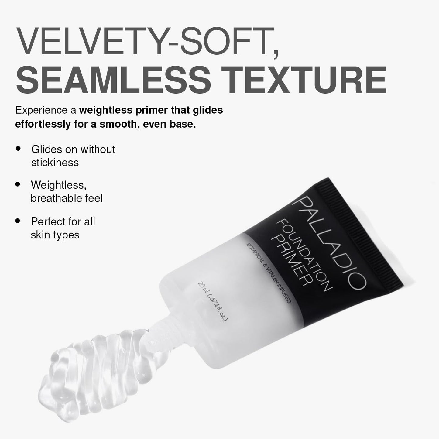 Palladio Foundation Primer, Lightweight and Velvety Primer with Aloe Vera and Chamomile, Wear Alone or As Foundation Base, Minimizes Fine Lines Beauty & Personal Care Palladio