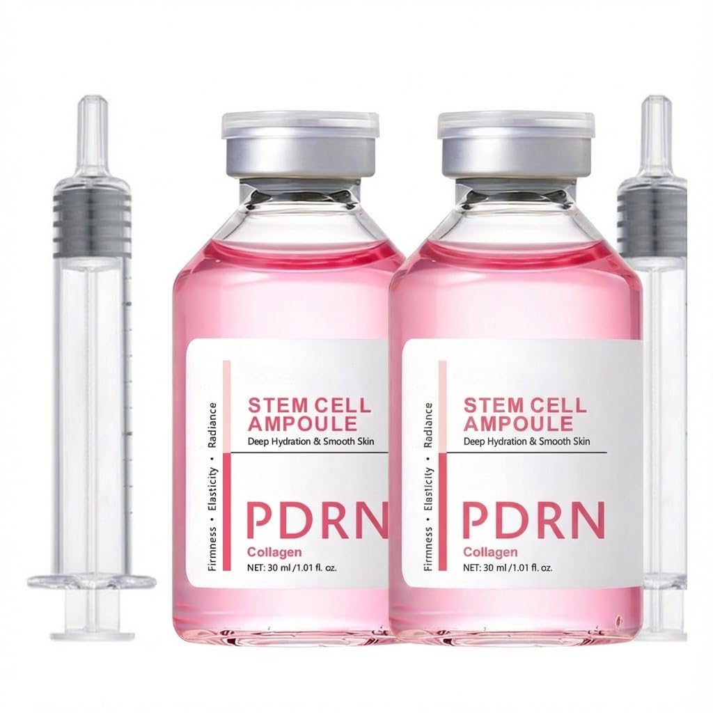 2PCS 30ml Salmon-DNA PDRN Collagen Stem Cell Microneedling Serum Ampoule Mask Face Beauty & Personal Care Luvee