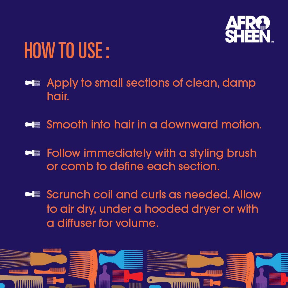 Afro Sheen Gel Cream, Versatile 2-in-1, 12 Ounce Beauty & Personal Care Afro Sheen