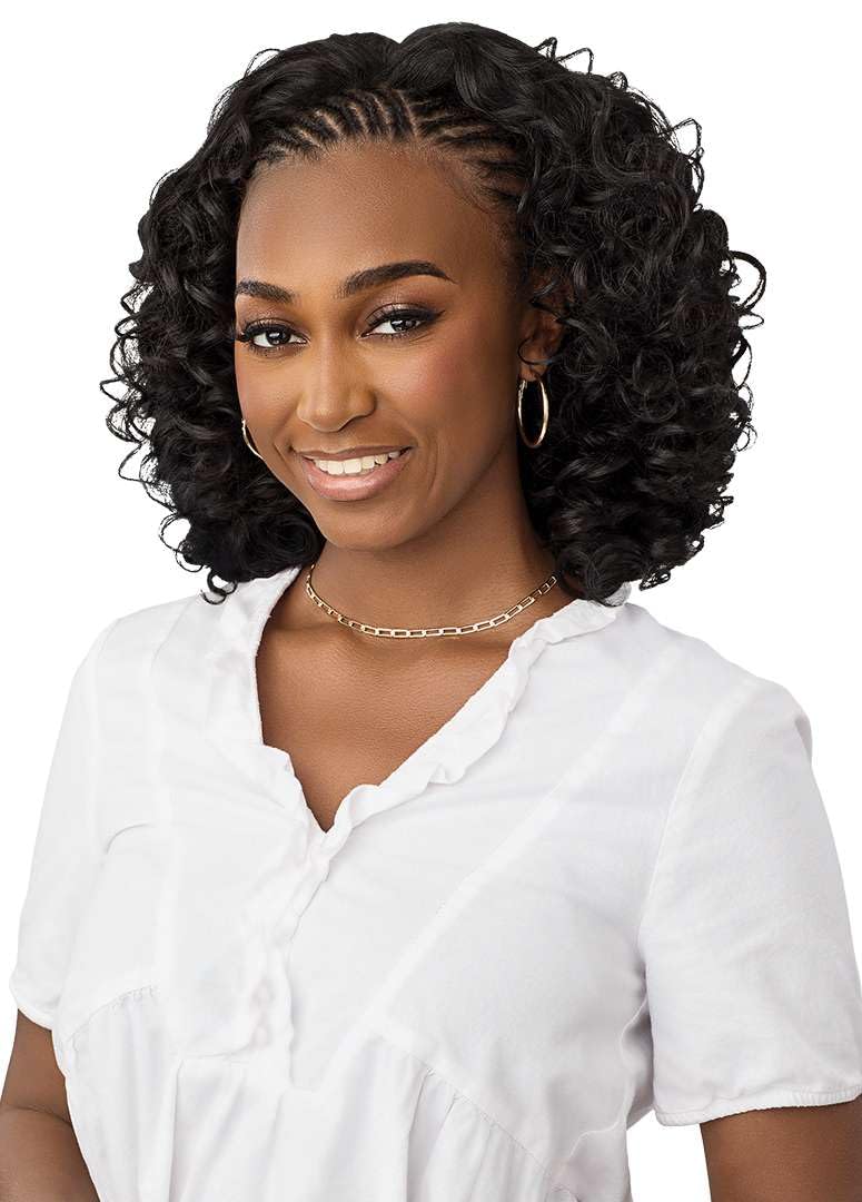 Outre Quick Weave Synthetic Half Wig - Astoria (DARK BROWN 2)
